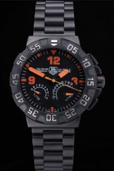 Tag Heuer Formula One Calibre S Black Dial Orange Numerals Ion Plated Steinless Steel Bracelet 622300