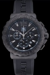 Tag Heuer Formula 1 Chronograph Black Dial Black Bezel White Numerals 622409