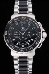 Tag Heuer Formula 1 Chronograph Black Dial Black Bezel Two Tone Stainless Steel Band 622412